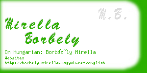 mirella borbely business card